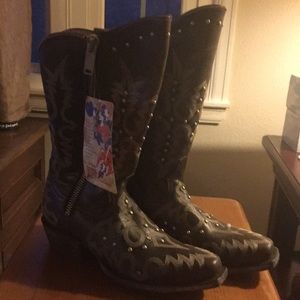 Ladies Leather Western Boots 7-1/2 New with Tags